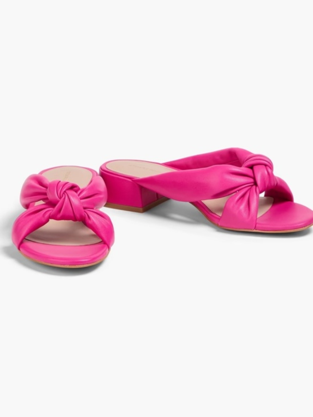 WEITZMAN Playa 35 knotted leather mules